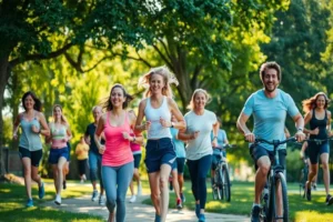 Santé et sports mode de vie actif pour le bien-être